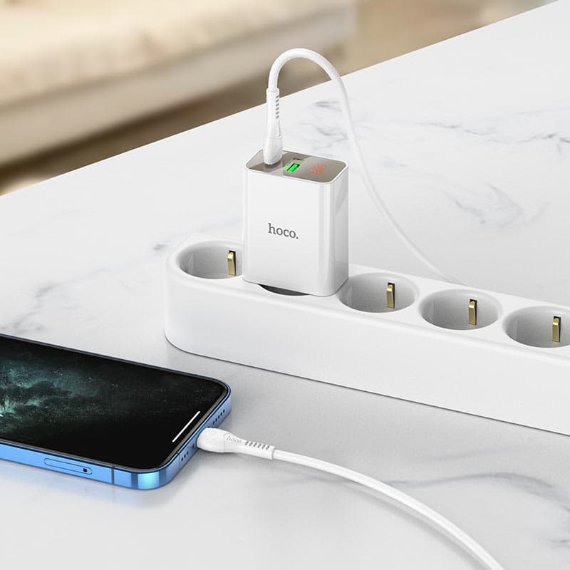 Hoco C100A Wall Charger PD20W + QC3.0 view 2