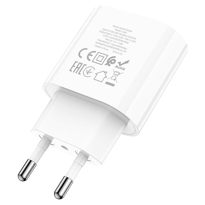 Hoco C94A PD 20 Watt Wall Charger EU view 3