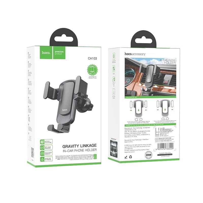 Hoco CA103 Car Air Outlet Gravity Phone Holder Stand view 6