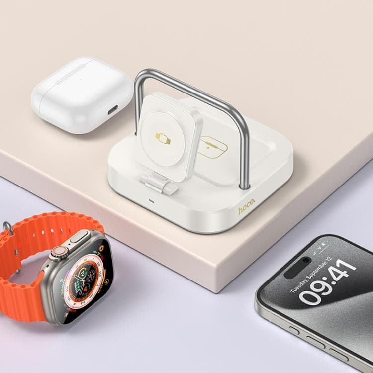 Hoco CQ16A 3 In 1 Desktop and Watch Wireless Charger Set view 4