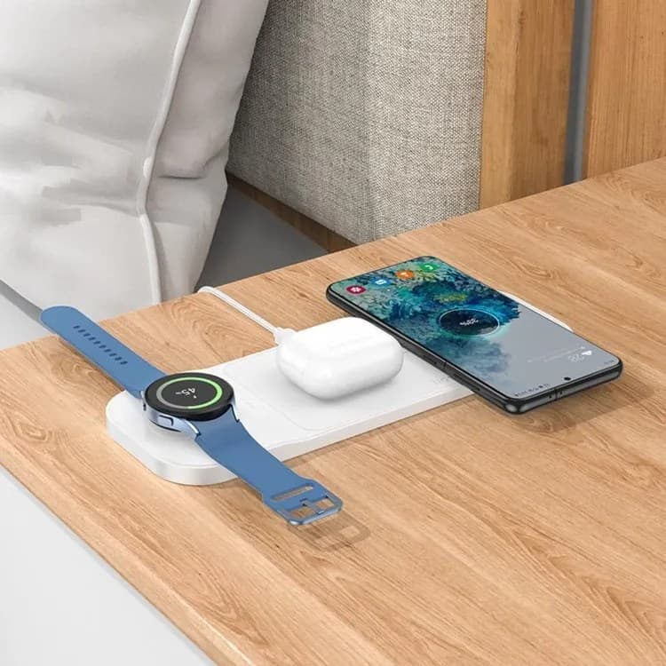 Hoco CQ5 Step 3-In-1 Wireless Fast Charger view 3