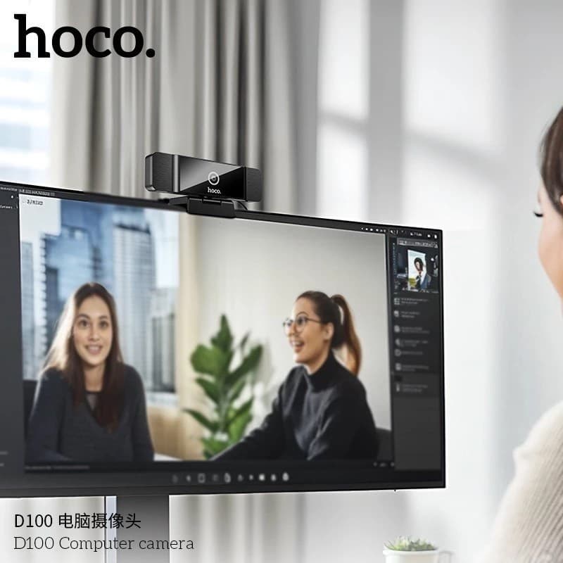 Hoco D100 Full HD 1080P Webcam With Dual Microphones view 3