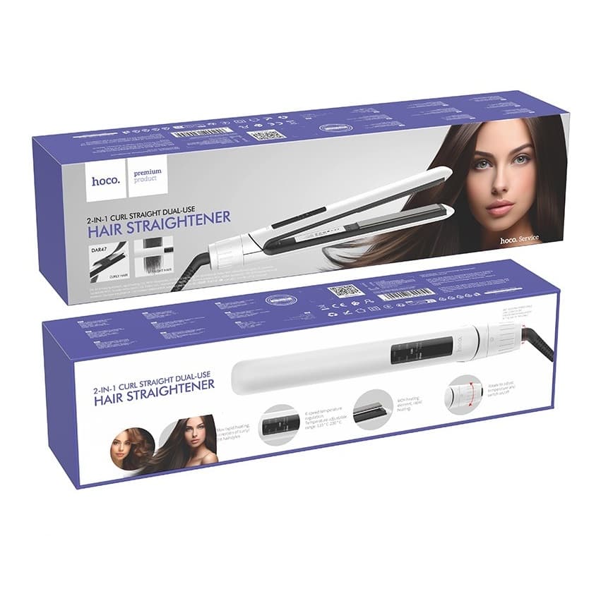 HOCO DAR47 Jade Professional Hair Straightener 6 Level Temperature With LCD Display view 5