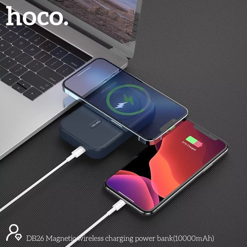 Hoco DB26 10000mAh Portable Fast Charging Magnetic Wireless Charging Power Bank view 3