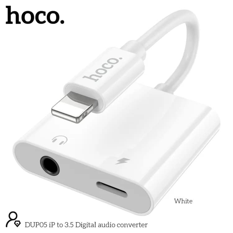 HOCO DUP05 Iphone To Iphone + 3.5 mm Digital Audio Converter view 2