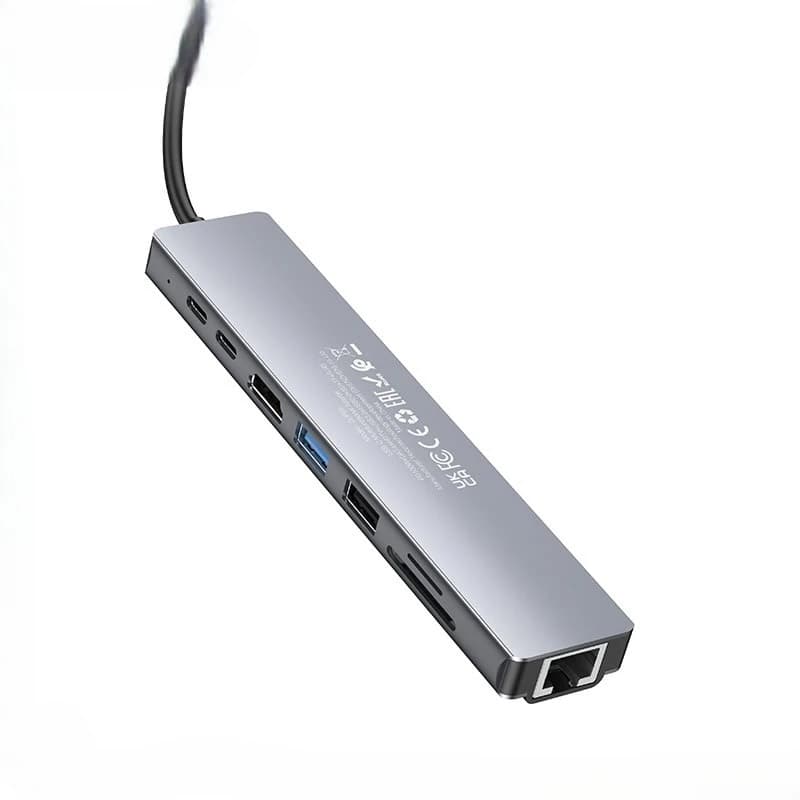 Hoco DUP09 8-in-1 Docking Hub Converter Adapter view 3