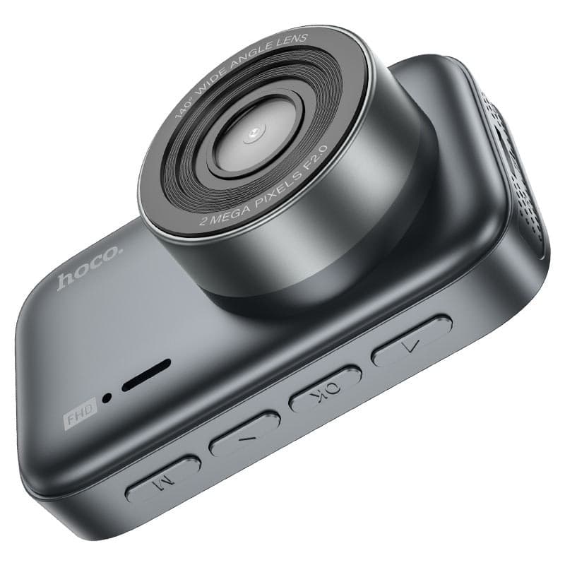 HOCO DV6 Dual-Channel Dash Cam Front 1080p + Rear 720p, 3″ IPS Screen view 2