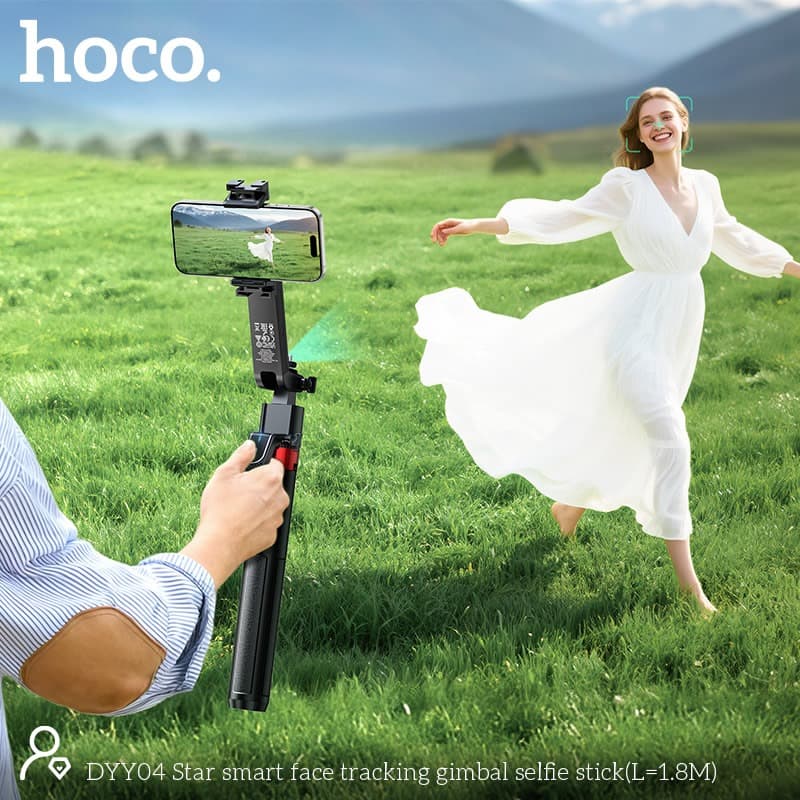 HOCO DYY04 Star Smart Face Tracking Gimbal Selfie Stick 1.8M view 2