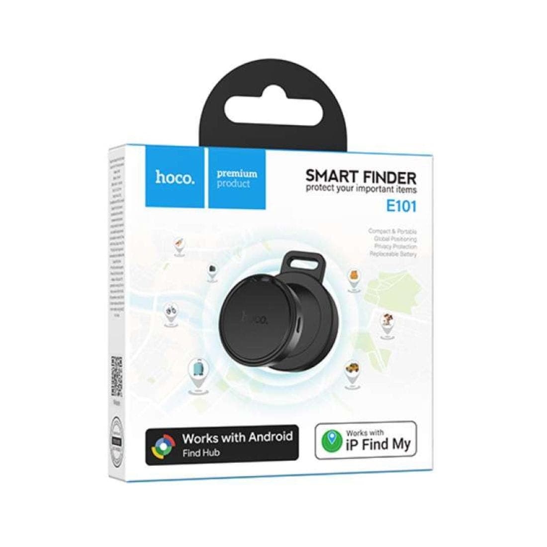 Hoco E101 Easy To Find Dual Anti-Lost Bluetooth Locator – Compatible with iOS & Android view 6
