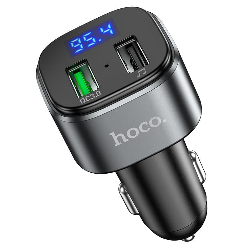 HOCO E67 QC3.0 Car Charger With Wireless FM Transmitter view 1