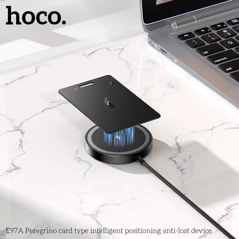 HOCO E97A Wireless Charging Smart Tracker Card For Android Google Find My Device Compatible view 3