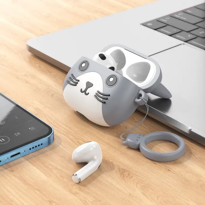 Hoco EW46 Wireless TWS Headphones Free Cat Case view 1