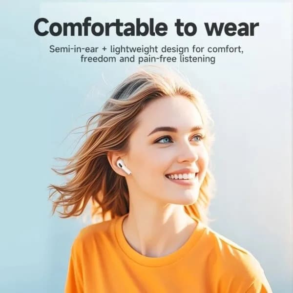 Hoco EW77 True Wireless Bluetooth 5.4 Earbuds Hi-Fi Stereo Sound With Smart Touch Control view 3