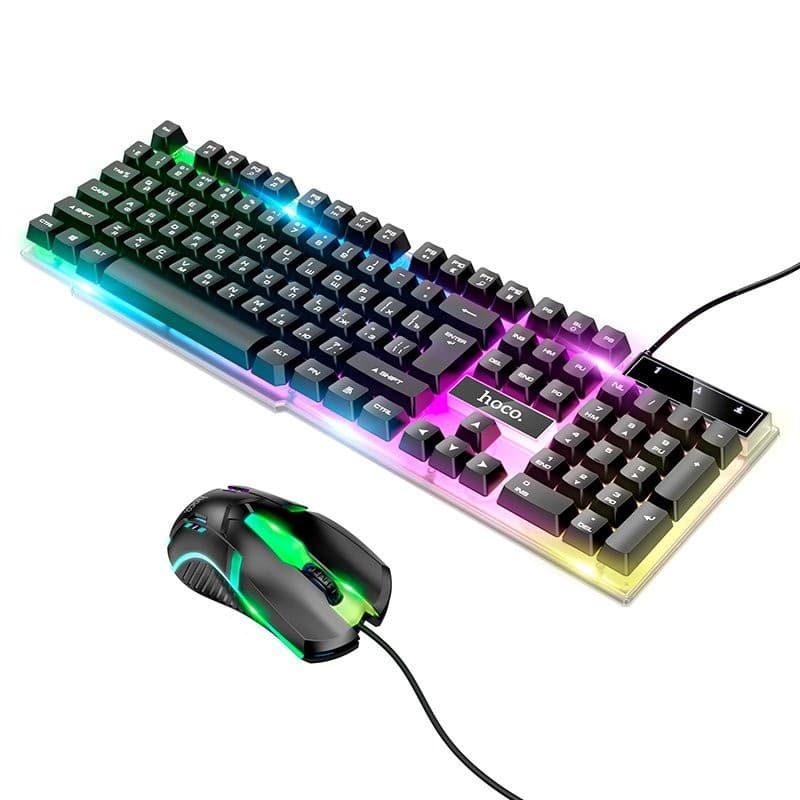 Hoco GM11 RGB Keyboard Mouse Set Combo Terrific Glowing view 2