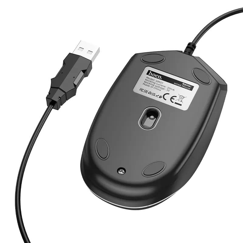 Hoco GM37 Gaming Luminous Wired Mouse view 3