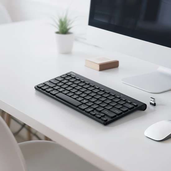 Hoco GM70 Wireless Keyboard - Black view 2