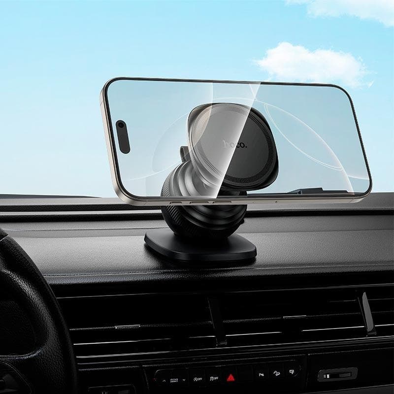 Hoco H103 Daisy Magnetic Ring Car Holder (Center Console) view 1