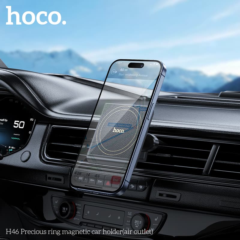 Hoco H46 Magnetic Car Air Vent Mobile Holder Stand view 2