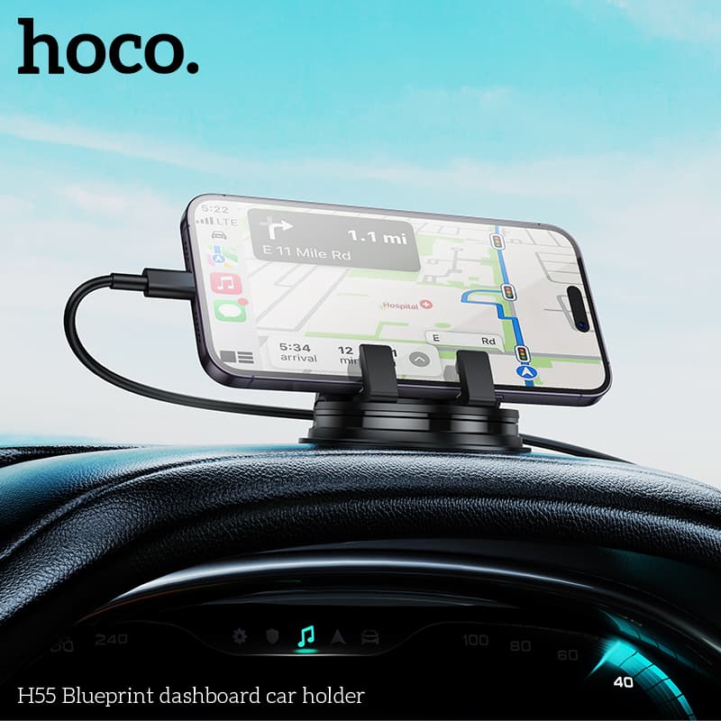 Hoco H55 Car Dashboard Mobile Phone Holder view 3