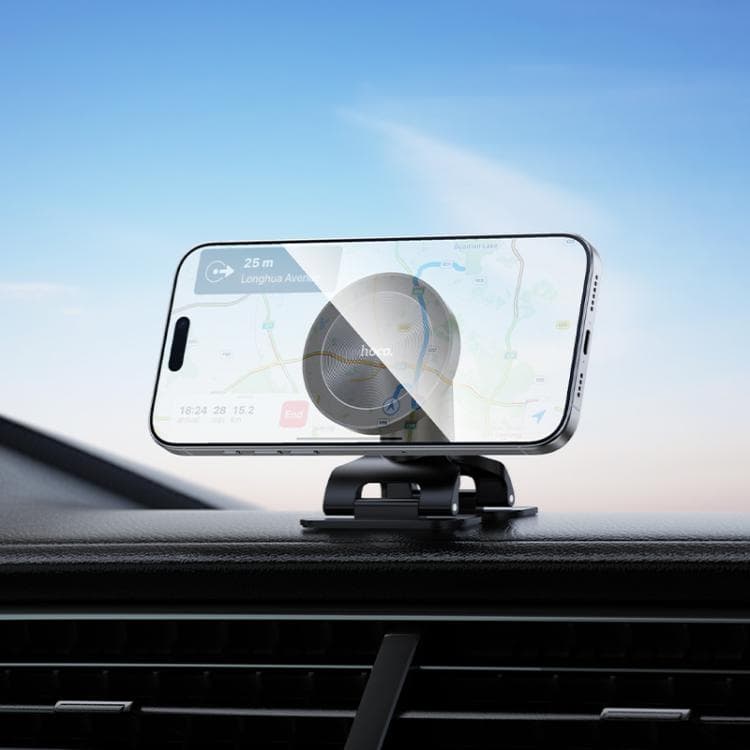 Hoco H97 Eminent Ring Magnetic Center Console Car Phone Holder view 1
