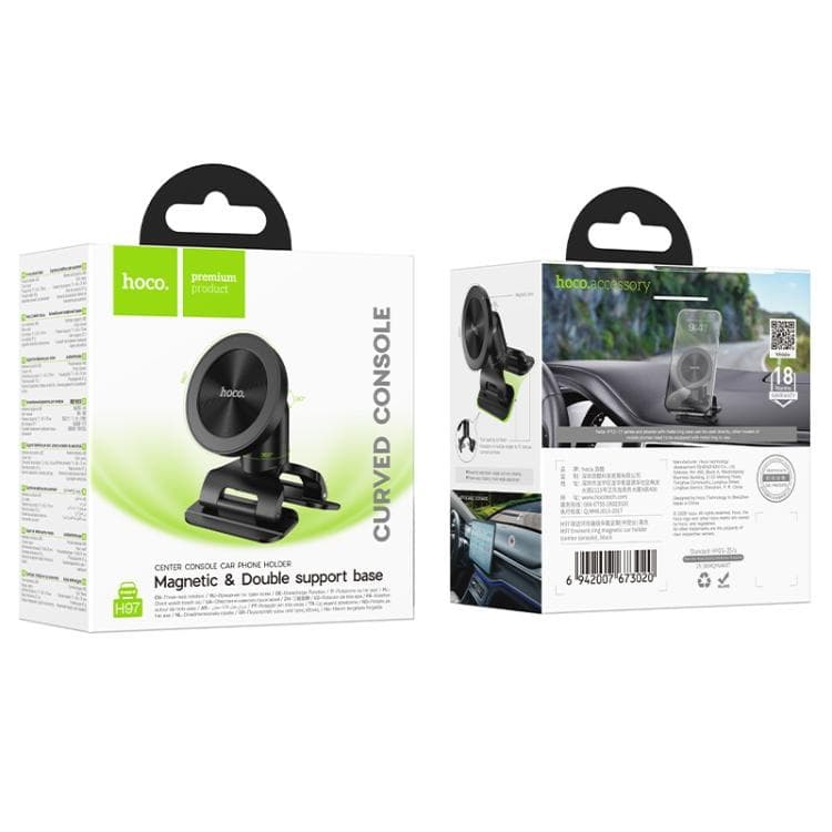 Hoco H97 Eminent Ring Magnetic Center Console Car Phone Holder view 5
