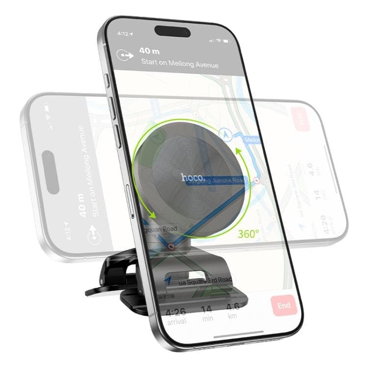 Hoco H97 Eminent Ring Magnetic Center Console Car Phone Holder view 4