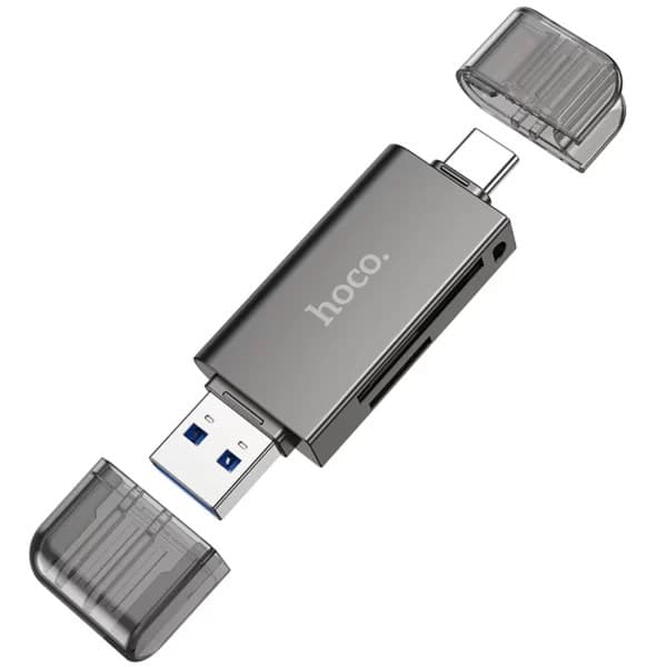 Hoco HB39 Card Reader USB Type C 3.0 High Speed Zinc Alloy Memory Cardreader view 1
