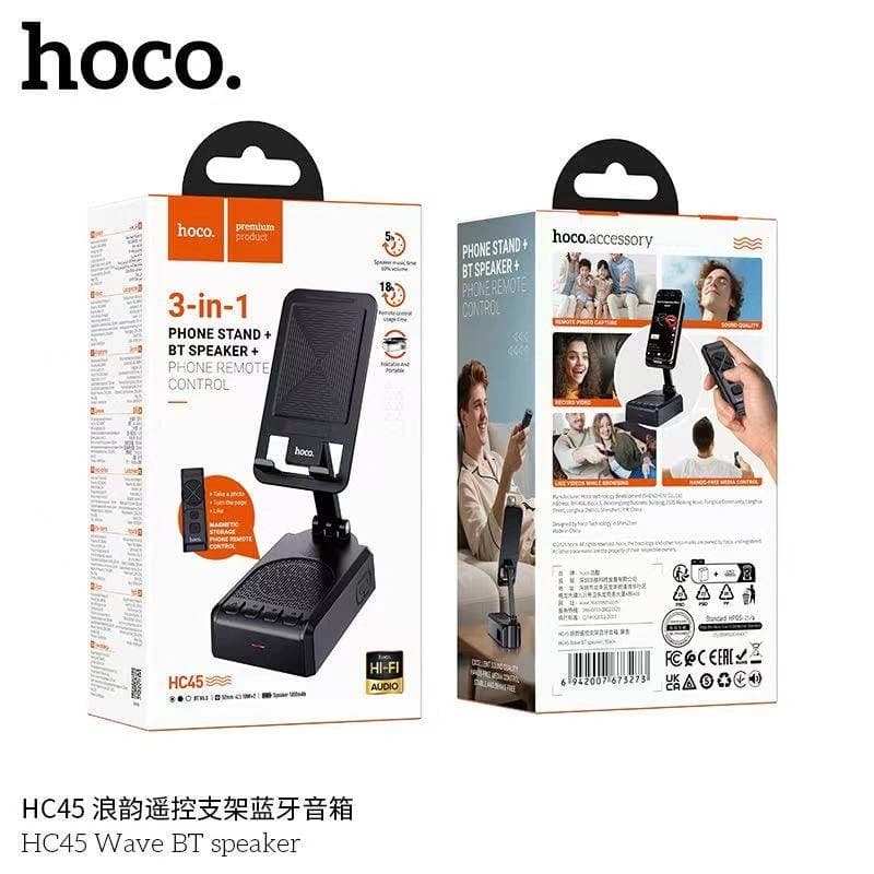 Hoco HC45 Wave Portable Bluetooth Wireless Speaker Phone Stand And Remote view 6