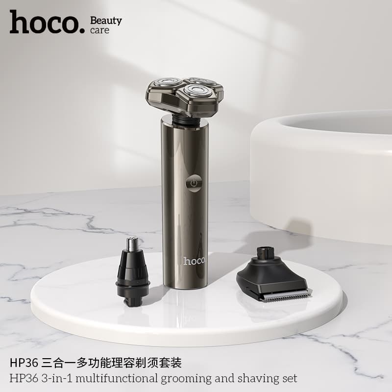 Hoco HP36 3 In 1 Multifunction Shaver Hair Trimmer And Grooming Kit view 2