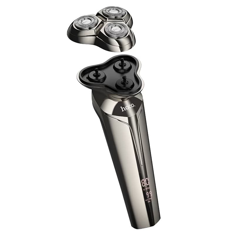 Hoco HP39 Magnetic 3-Blade Floating Head Electric Rotary Shaver With LED Digital Display view 3