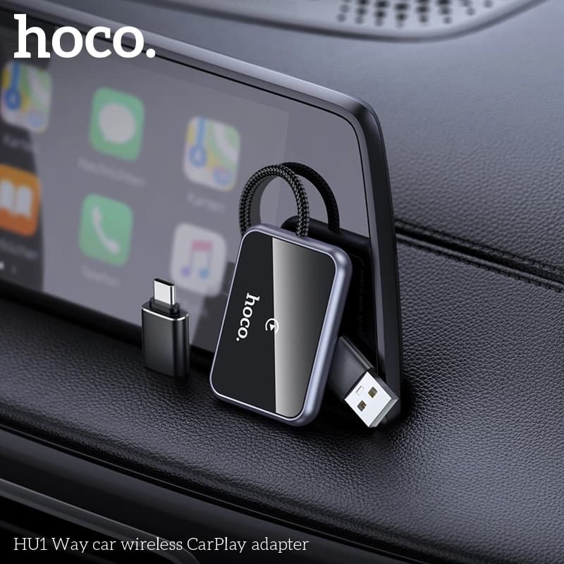 Hoco HU1 Way Wireless CarPlay Adapter For Cars view 2