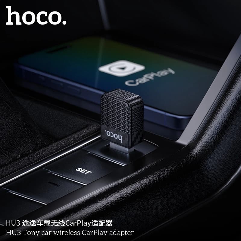 Hoco HU3 Wireless CarPlay Adapter – Wired To Wireless Conversion view 3