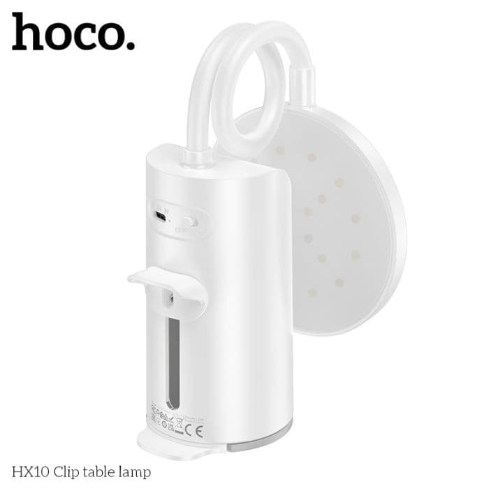 Hoco HX10 Rechargeable Desk Lamp With Clamp view 3