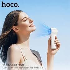 Hoco HX64 Hurricane High Speed Handheld Fan 3600mAh Long Battery Life Turbo Speed Hand Fan view 2