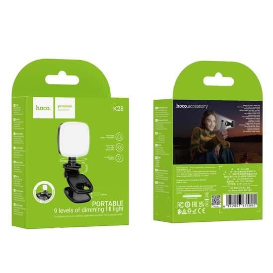 Hoco K28 Mini Fill Light Lamp For Live‑Streaming Selfie view 5