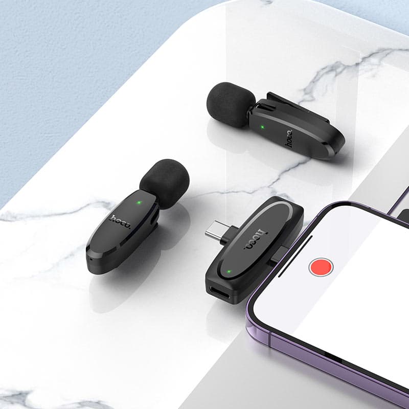 Hoco L15 iP+Type-C Dual Wireless Microphone view 3