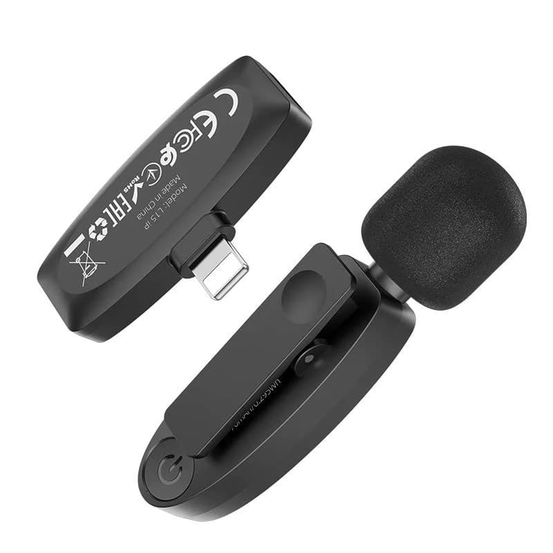 Hoco L15 Wireless Lavalier Microphone For iPhone view 3