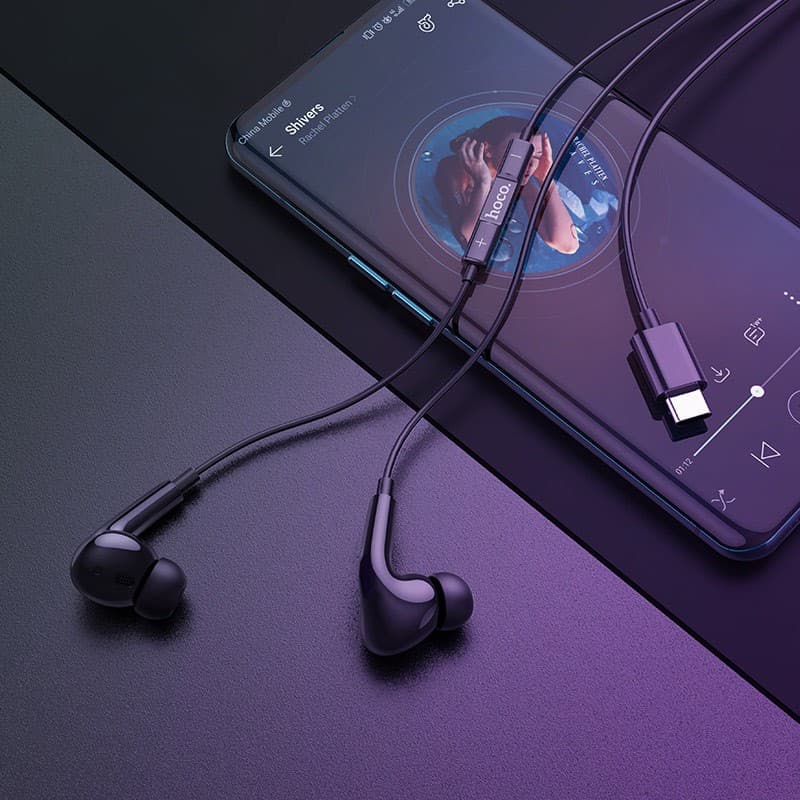 Hoco M1 Pro Original Series Wired Type C Earphone With Mic view 1