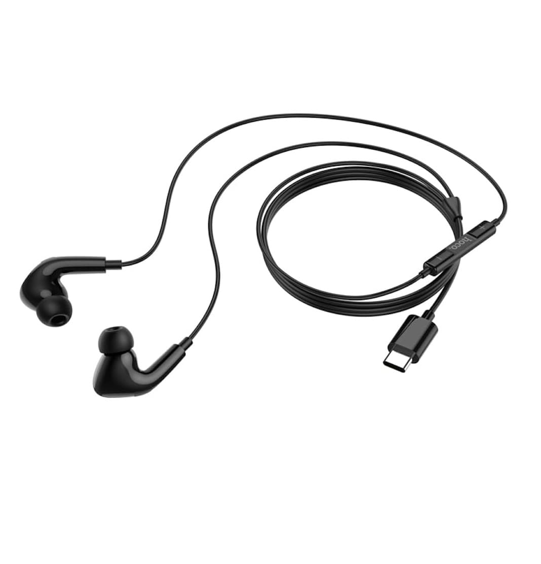 Hoco M101 Pro Type C Crystal Sound Wire Controlled Earphones With Mic view 2