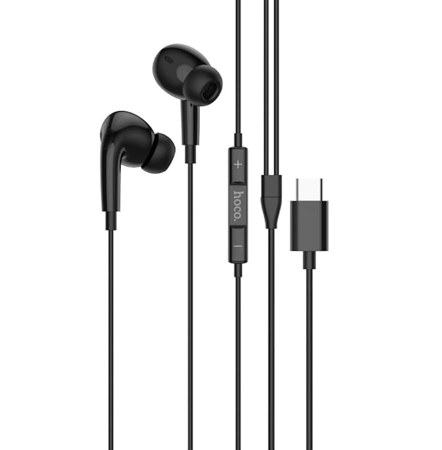 Hoco M101 Pro Type C Crystal Sound Wire Controlled Earphones With Mic view 1