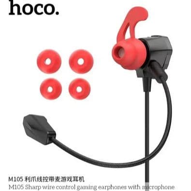 Hoco M105 E-Sport In-Ear Wired Gaming Headphone With Microphone view 1