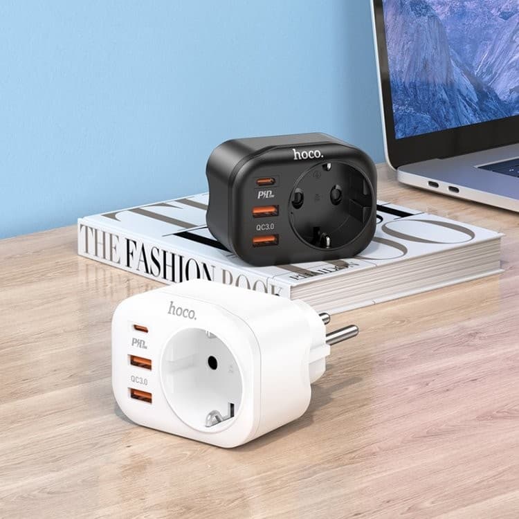 Hoco NS3 Multifunctional Socket Including 1C+2A PD20W Ports view 1