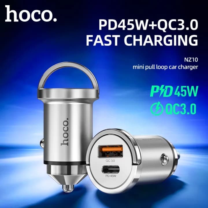 Hoco NZ10 Car Charger Type C PD 45W view 1