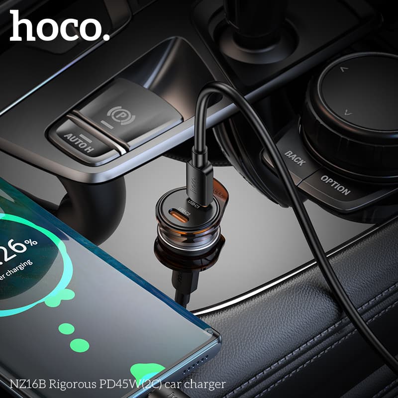 Hoco NZ16B PD 45W (2C) Car Charger view 2
