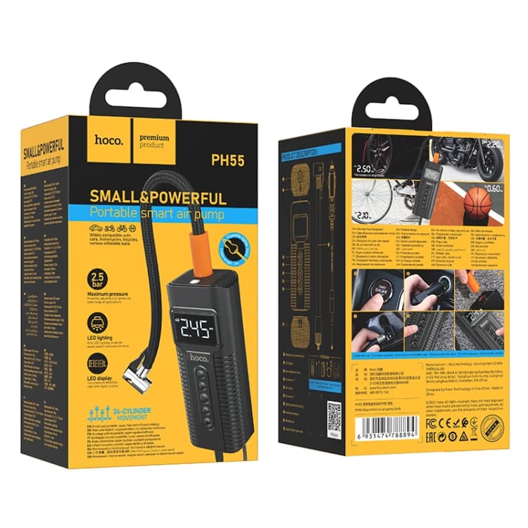 Hoco PH55 Smart Car Air Pump view 3