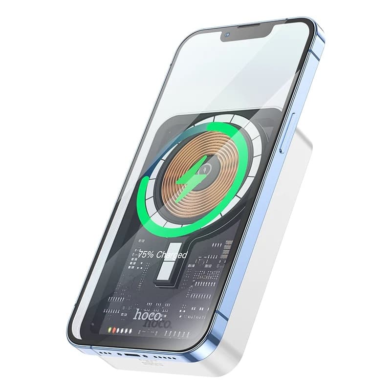 Hoco Q10A 10000 MAH Transparent Discovery Edition MagSafe Magnetic Fast Charging Power Bank view 1