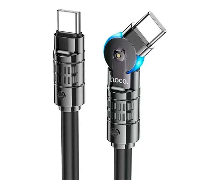 Hoco U118 3A 60W Type-C to Type-C Fast Charging Data Cable view 1
