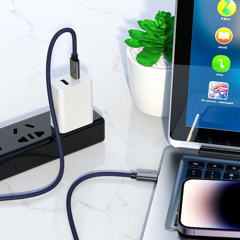 Hoco U134 1.8 Meter Type-C To Type-C PD 240W Fast Charging Data Cable view 3