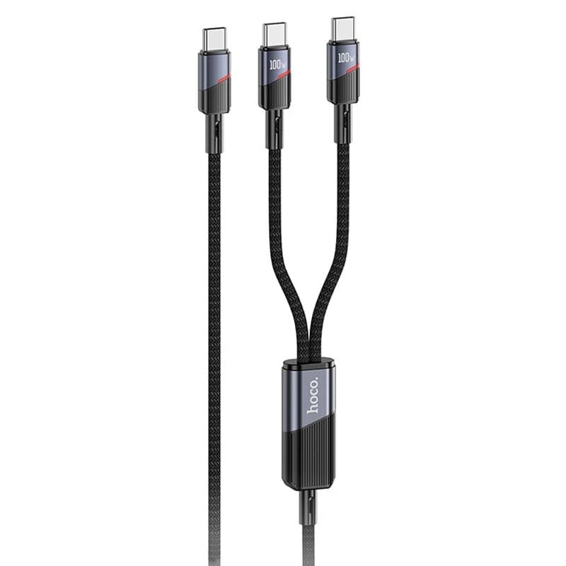 Hoco U139 Type-C To Type-C/Type-C 100W Data Cable 1.2m view 1
