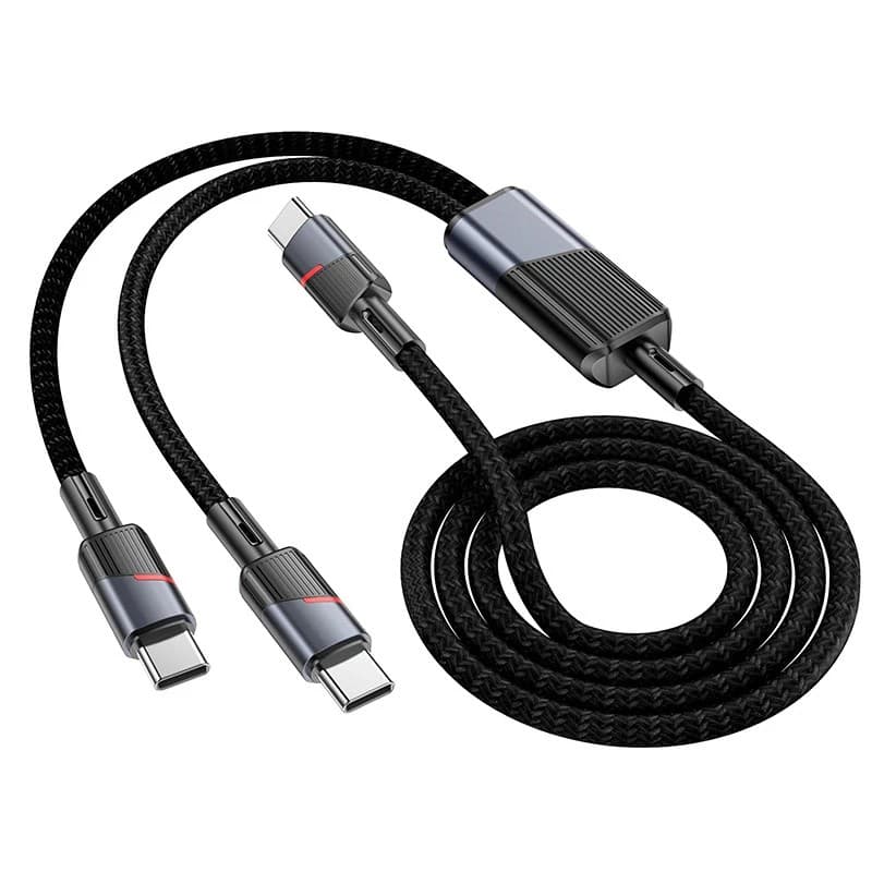 Hoco U139 Type-C To Type-C/Type-C 100W Data Cable 1.2m view 2